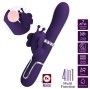 PRETTY LOVE - VIBRATEUR MULTIFONCTION LAPIN 4 EN 1 PAPILLON VIOLET