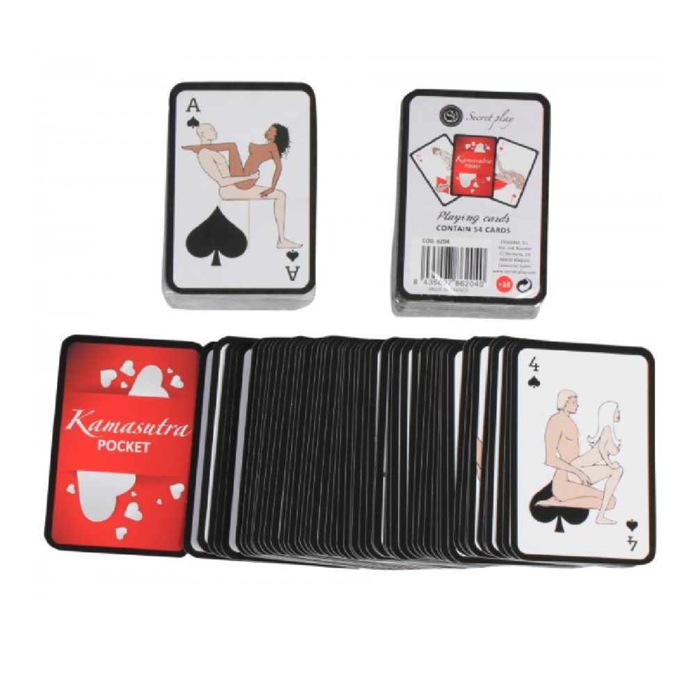 SECRETPLAY - POCKET KAMASUTRA PLAYING CARDS (ES/EN/PT/IT/FR/DE)