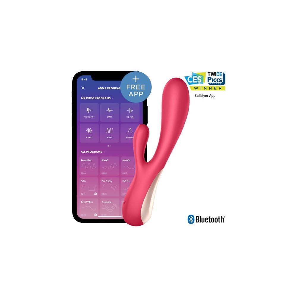 SATISFYER - MONO FLEX RED WITH APP