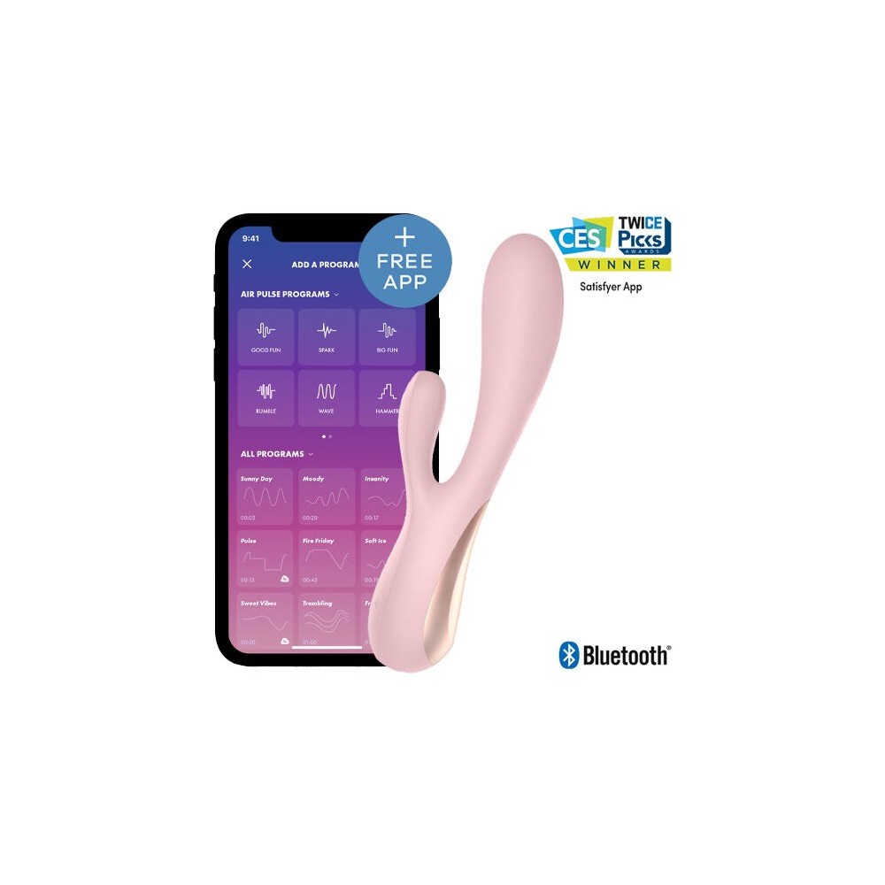 SATISFYER - MONO FLEX PINK WITH APP