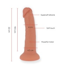 ONINDER - GRANDE VIBRADOR BOGOTÁ DILDO 9 VELOCIDADES NATURAL 22 CM -O- 4,5 CM - APLICATIVO GRATUITO