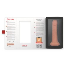 ONINDER - DILDO VIBRADOR BOGOTÁ MÉDIO 9 VELOCIDADES NATURAL 20 CM -O- 4.2 CM - APLICATIVO GRATUITO