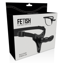 HARNAIS SOUMIS FETISH - POINT G EN SILICONE NOIR 16 CM