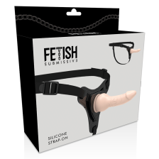 FETISH SUBMISSIVE HARNESS  FLEISCHREALISTISCHES SILIKON 16 CM