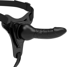 FETISH SUBMISSIVE HARNESS - BLACK SILICONE REALISTIC 16 CM