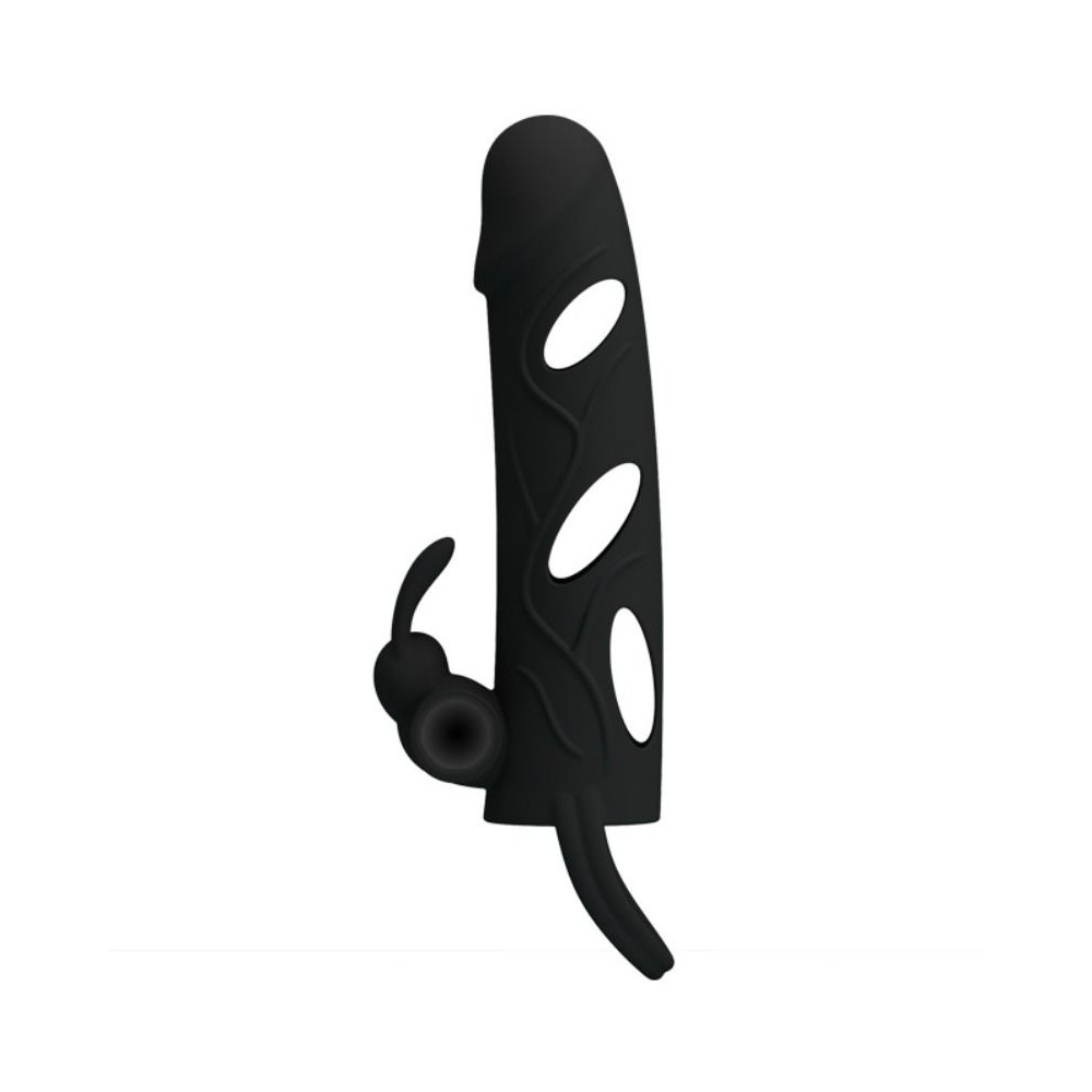 PRETTY LOVE - CAPA DE SILICONE COM VIBRAO 14 CM 1.0