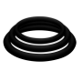JOYDIVISION POTENZDUO - PLUS 3 BLACK RINGS SET - S, M, L