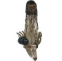 BAILE - BRAVE MAN PENIS COVER WITH CLIT AND ANAL STIMULATION DOUBLE BULLET BLACK 16.5 CM