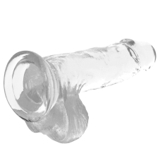 X RAY - ARNÊS SEGURANA + DILDO TRANSPARENTE COM BOLAS 15.5 CM -O- 3.5 CM