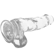 X RAY - HARNESS + CLEAR COCK WITH BALLS 18.5 CM -O- 3.8 CM