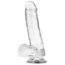 X RAY - ARNÊS + DILDO TRANSPARENTE COM BOLAS 18.5 CM -O- 3.8 CM