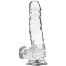 X RAY - HARNESS + CLEAR COCK WITH BALLS 18.5 CM -O- 3.8 CM