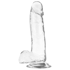 X RAY - ARNÊS + DILDO TRANSPARENTE COM BOLAS 20 CM -O- 4.5 CM