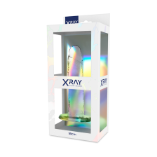 X RAY - ARNÊS + DILDO TRANSPARENTE 18 CM -O- 4 CM