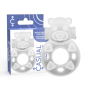 CASUAL LOVE - 26 ANNEAU DE VIBRATEUR TRANSPARENT BUNNY