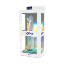 X RAY - ARNÊS + DILDO TRANSPARENTE 21 CM -O- 4 CM