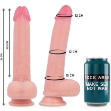 ROCKARMY - HARNAIS + SILICONE LIQUIDE PREMIUM KINGCOBRA RÉALISTE 24 CM -O- 4.77 CM