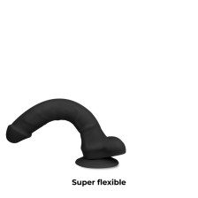 COCK MILLER - HARNESS + SILICONE DENSITY COCKSIL ARTICULABLE BLACK 13 CM