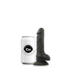 COCK MILLER - HARNAIS + SILICONE DENSITÉ COCKSIL ARTICULABLE NOIR 13 CM