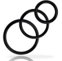 ADDICTED TOYS - RINGSET FÜR PENIS SCHWARZ