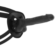 COCK MILLER - ARNÊS + DENSIDADE DE SILICONE ARTICULVEL COCKSIL PRETO 19,5 CM