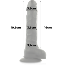 COCK MILLER - HARNAIS + SILICONE DENSITÉ ARTICULABLE COCKSIL NOIR 19,5 CM