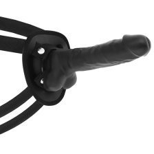 COCK MILLER - HARNESS + SILIKON DICHTE ARTIKULIERBARES COCKSIL SCHWARZ 18 CM