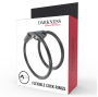 DARKNESS - LEATHER DOUBLE COCK RING