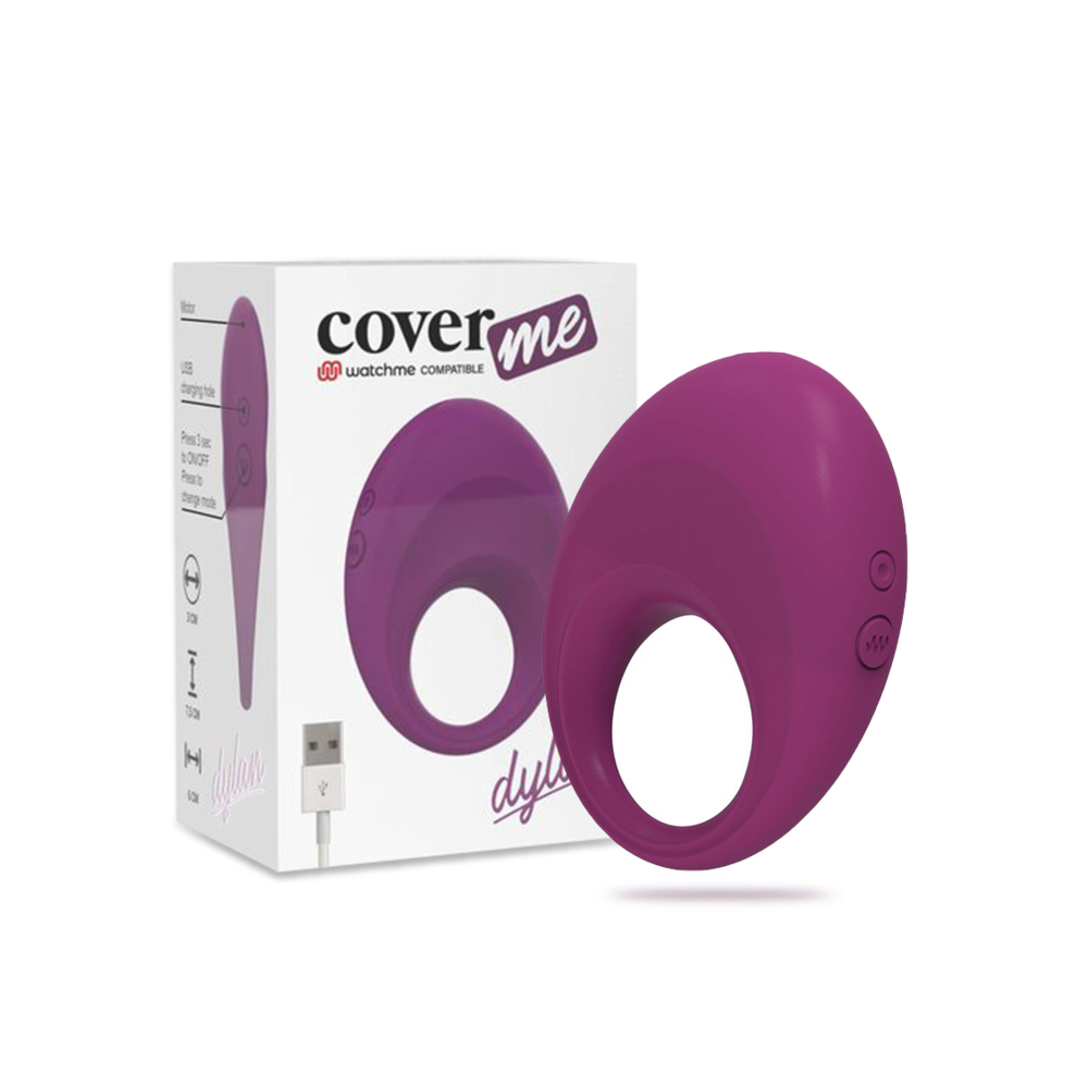 COVERME - DYLAN COCK RING RECHAGEABLE WATCHME WIRELESS TECHNOLOGY COMPATÍVEL