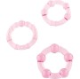 SEVEN CREATIONS - SET OF THREE PINK PENIS RINGS