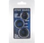 SEVEN CREATIONS - SET OF THREE BLACK PENIS RINGS