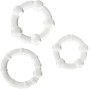 SEVEN CREATIONS - SET AUS DREI TRANSPARENTEN PENISRINGEN