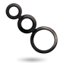 ADDICTED TOYS - SET DI ANELLI PER PENE - FUMO