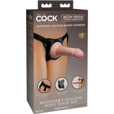 KING COCK - ELITE ADJUSTABLE HARNESS WITH DILDO 15.2 CM FOR BEGINNERS