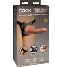 KING COCK - ELITE COMFY ADJUSTABLE HARNESS WITH DILDO 17.8 CM