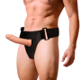 HARNESS ATTRACTION - VIBRATEUR EXTENSEUR CREUX BENNY STRAP-ON 15 CM -O- 4.5 CM