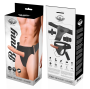 HARNESS ATTRACTION - VIBRATEUR EXTENSEUR CREUX BENNY STRAP-ON 15 CM -O- 4.5 CM