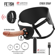 FETISH SUBMISSIVE CYBER STRAP - REMOTE CONTROL HARNESS AND VIBRATING BULLET WATCME TECHNOLOGY S