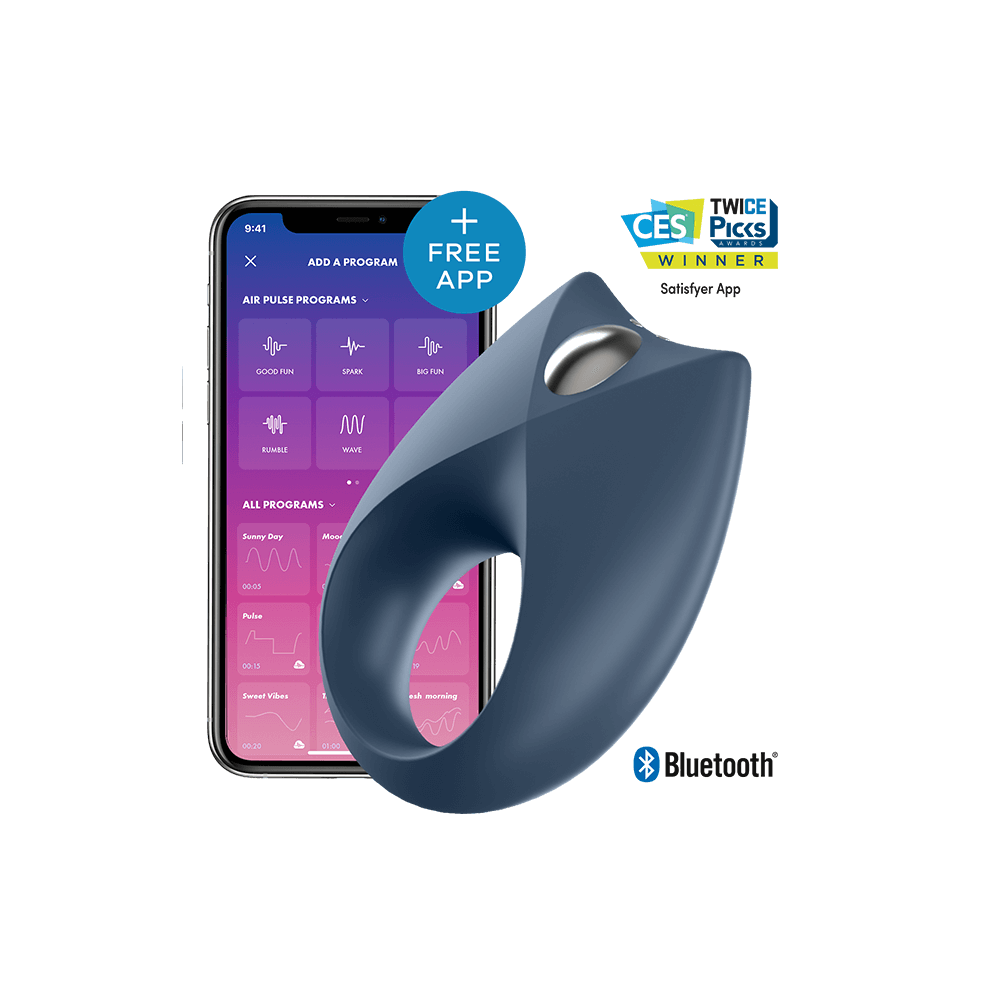 SATISFYER - APPLICATION PUISSANTE DE VIBRATEUR UN ANNEAU ROYAL