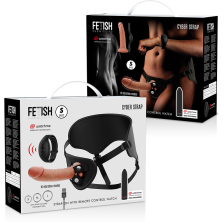 FETISH SUBMISSIVE CYBER STRAP - REMOTE CONTROL HARNESS AND VIBRATING BULLET WATCME TECHNOLOGY S