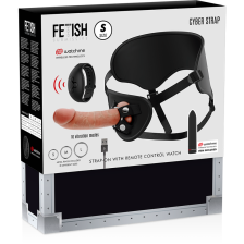 FETISH SUBMISSIVE CYBER STRAP - REMOTE CONTROL HARNESS AND VIBRATING BULLET WATCME TECHNOLOGY S