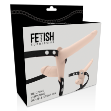 FETISH SUBMISSIVE HARNESS  FLESH UP VIBRATOR MIT DOPPELPENETRATION