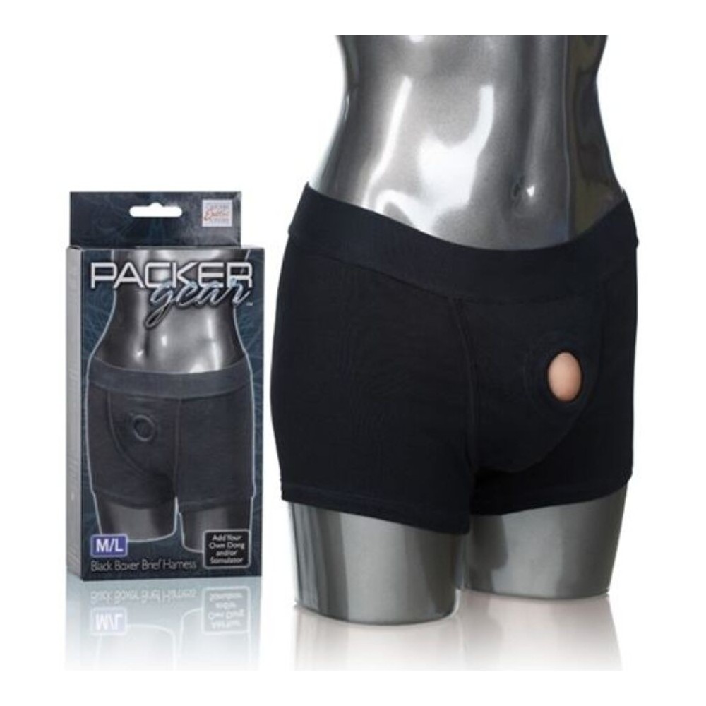 CALEXOTICS - PACKER GEAR BOXER BRIEF HARNESS M/L