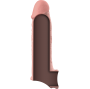 VIRILXL - PENIS EXTENDER EXTRA COMFORT SLEEVE V9 FLESH