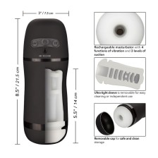 CALEXOTICS - OPTIMUM POWER VIBRATING SUCTION MASTURBATOR