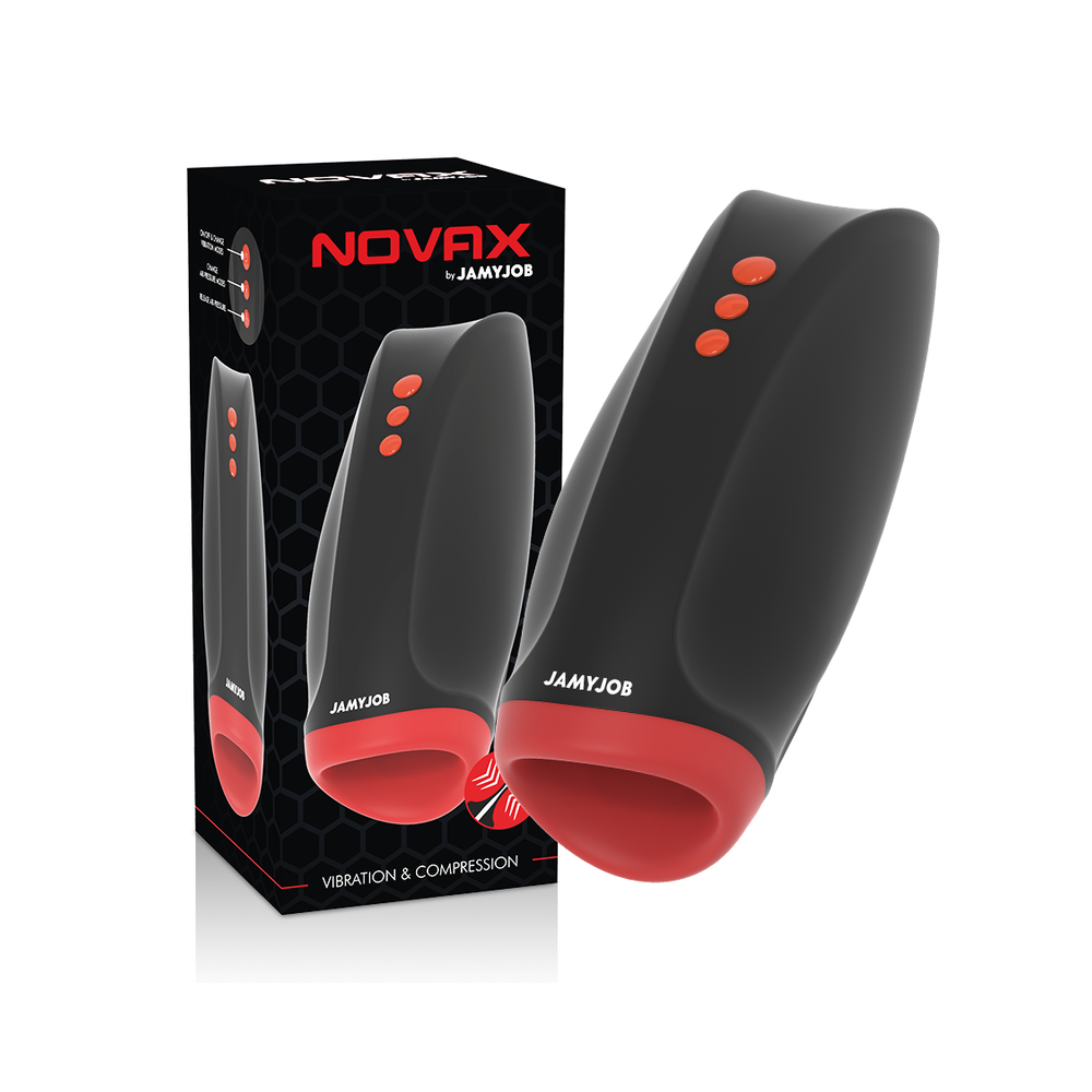 JAMYJOB - MASTURBATORE NOVAX CON VIBRAZIONE E COMPRESSIONE