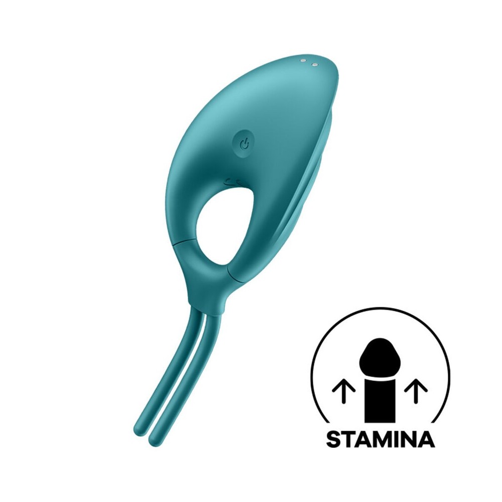 SATISFYER - VIBRATEUR ANNEAU SWORDSMAN VERT
