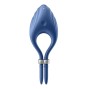 SATISFYER - VIBRADOR DE ANEL DUELISMO AZUL