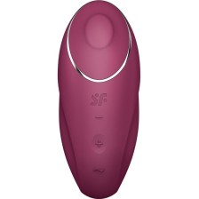 SATISFYER - TAP & CLIMAX 1 VIBRATEUR LAY-ON ROUGE