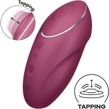 SATISFYER - TAP & CLIMAX 1 LAY-ON VIBRATOR RED